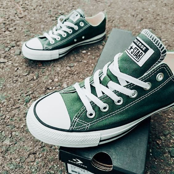 🔥ZAPATO CHUCK TAYLOR ALLSTAR ADULTO VERDE MILITAR