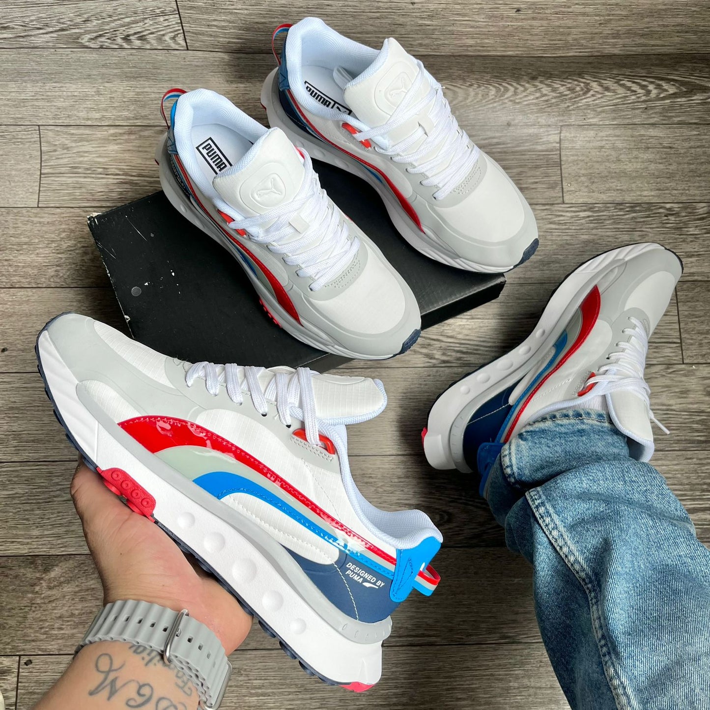 🔥PUMA WILD RIDER- BLANCAS - HOMBRE