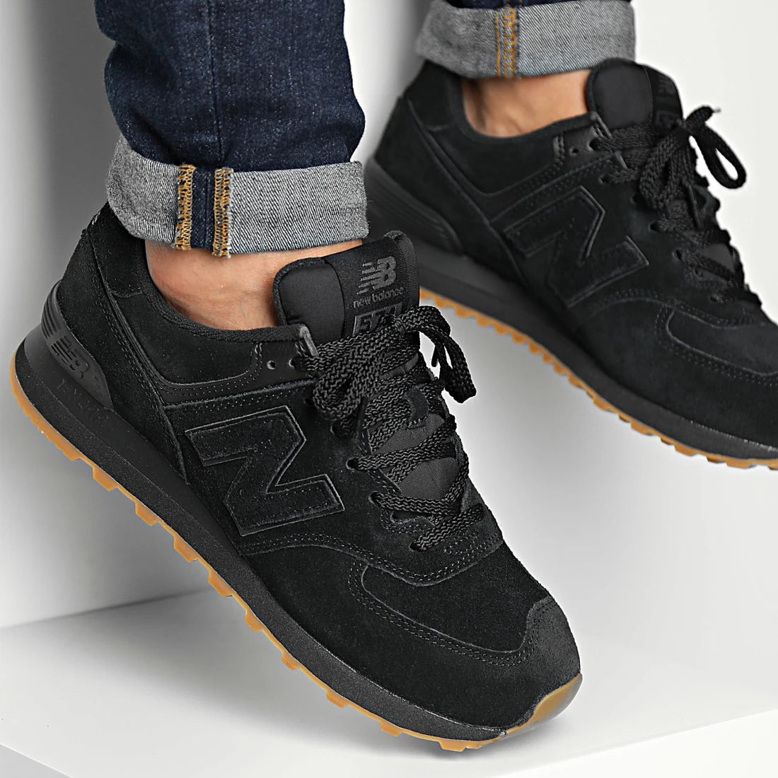 🔥NEW BALANCE 574 - T NEGRO - HOMBRE