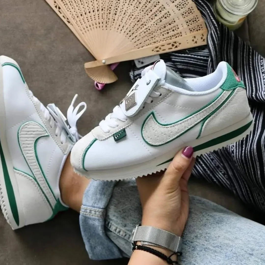 🔥NIKE CORTEZ - CREAM - MUJER