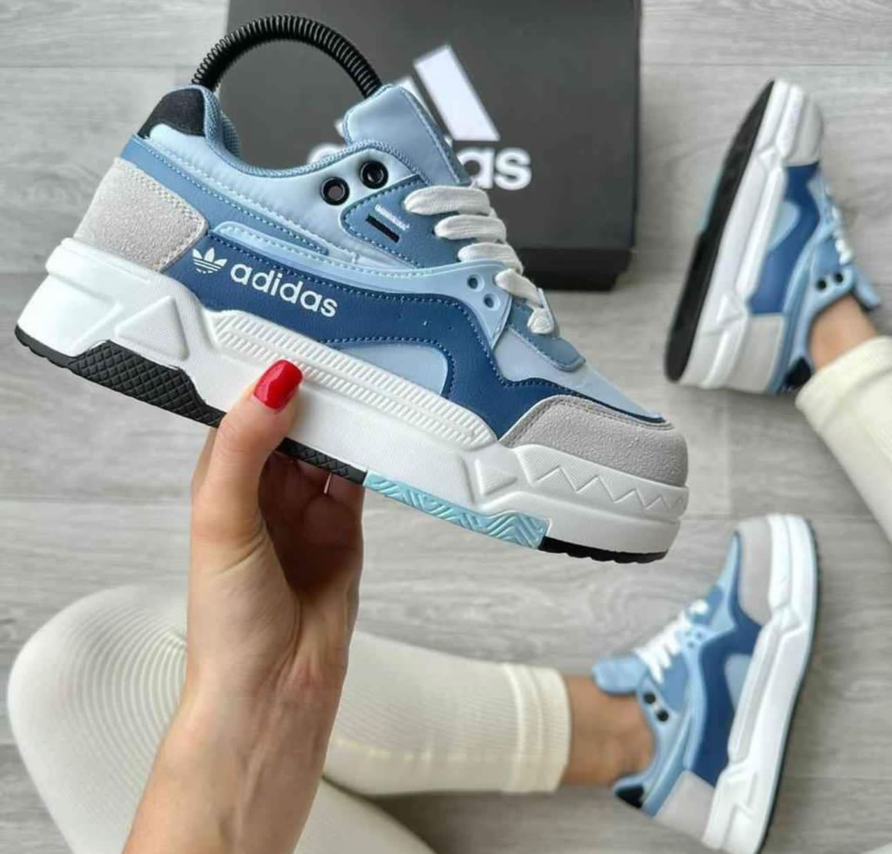 🔥ADIDAS FUSION - AZUL - MUJER