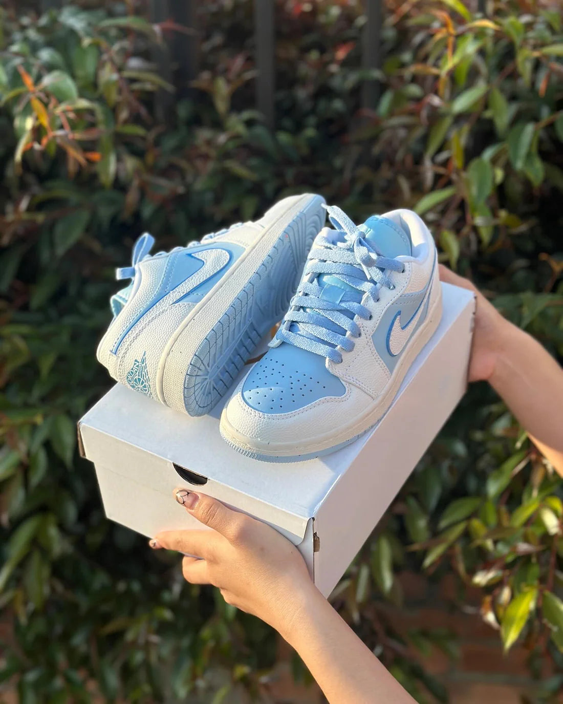 🔥NIKE AIR JORDAN 1 LOW - ICE BLUE - MUJER