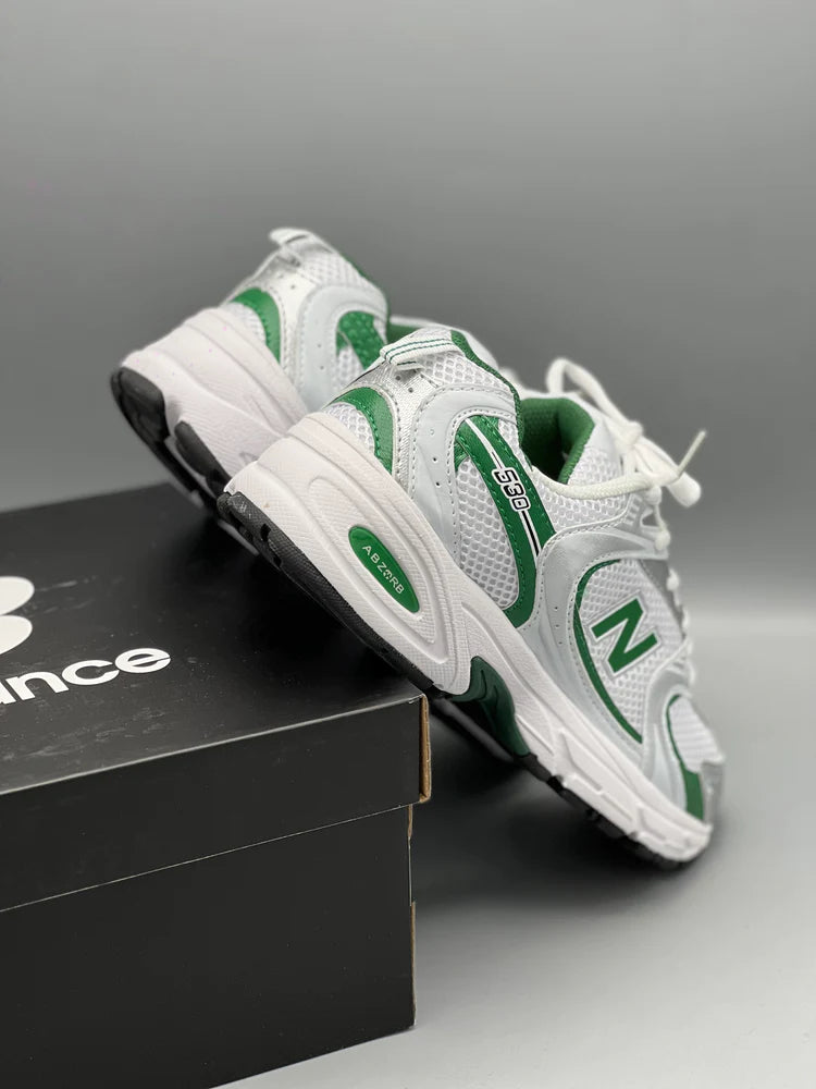🔥NEW BALANCE 530 - BLANCO / VERDE - HOMBRE