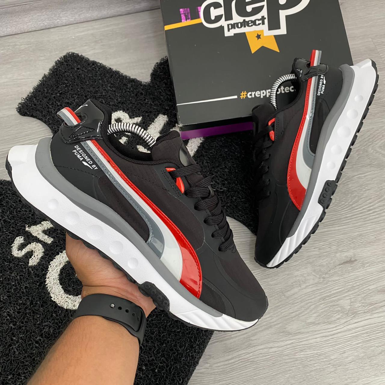🔥PUMA WILD RIDER- NEGRO - HOMBRE