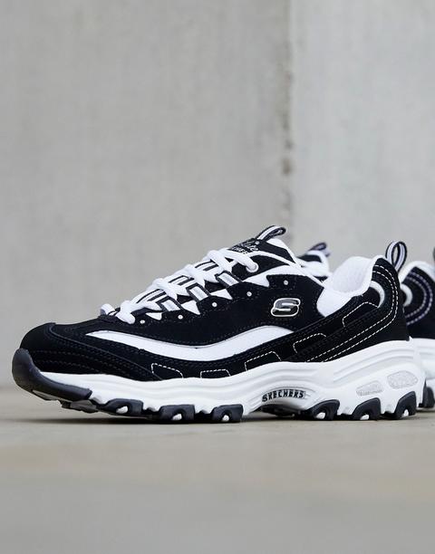 🔥SKECHERS D'LITES - CLASSIC BLACK V2 - MUJER