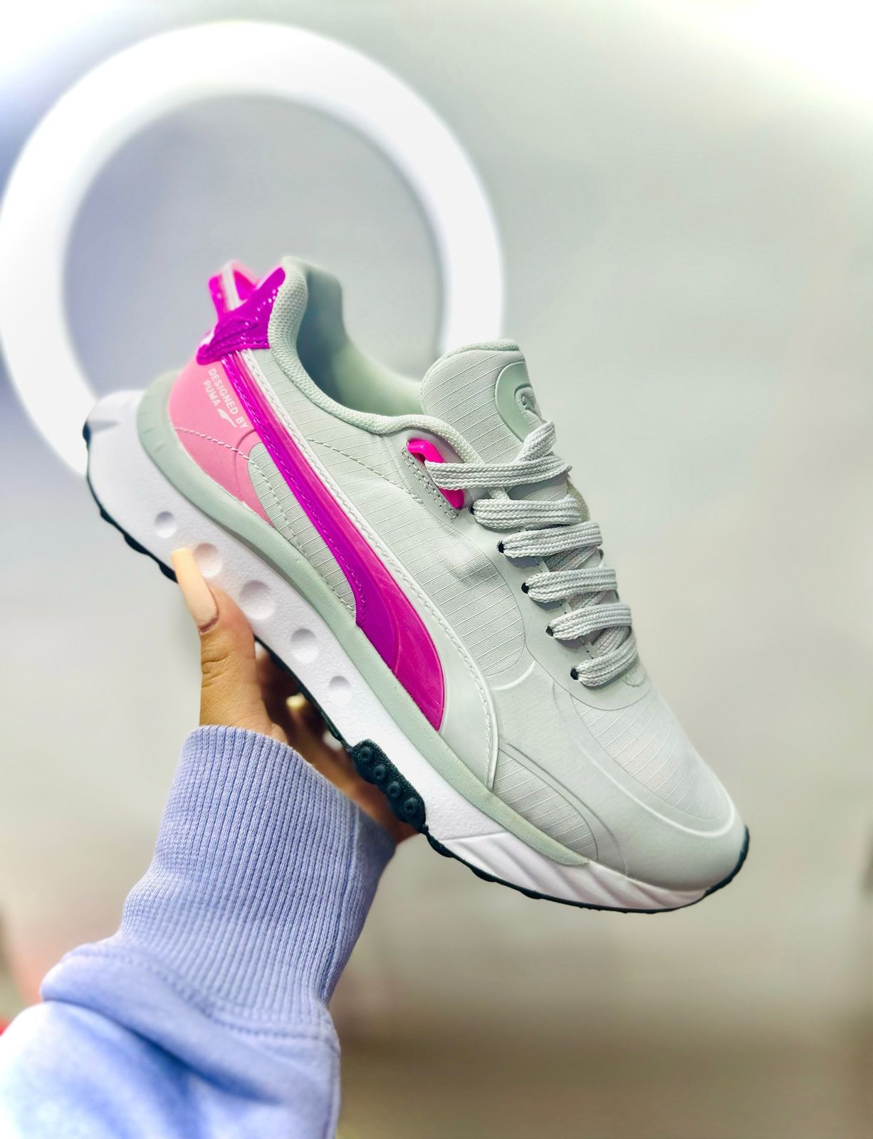 🔥PUMA WILD RIDER- BLANCAS / ROSA - MUJER