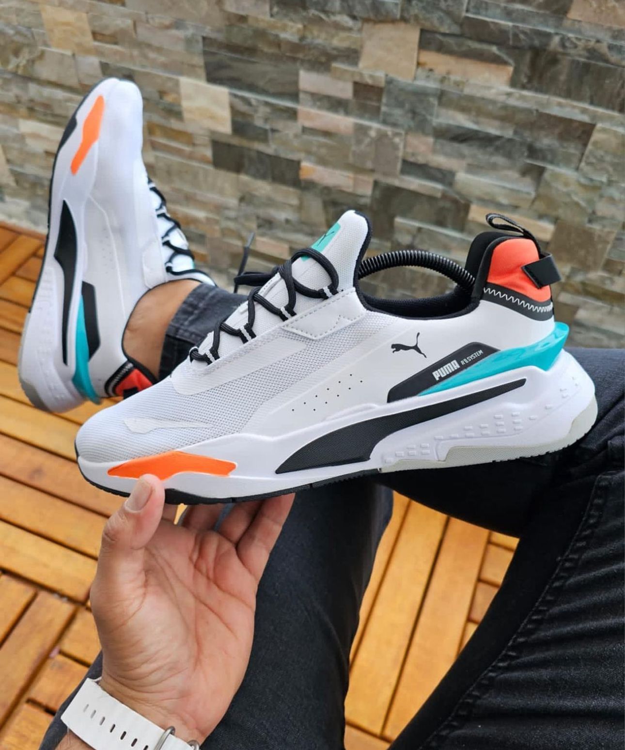 🔥PUMA RS SYSTEM - BLANCO RACER - HOMBRE