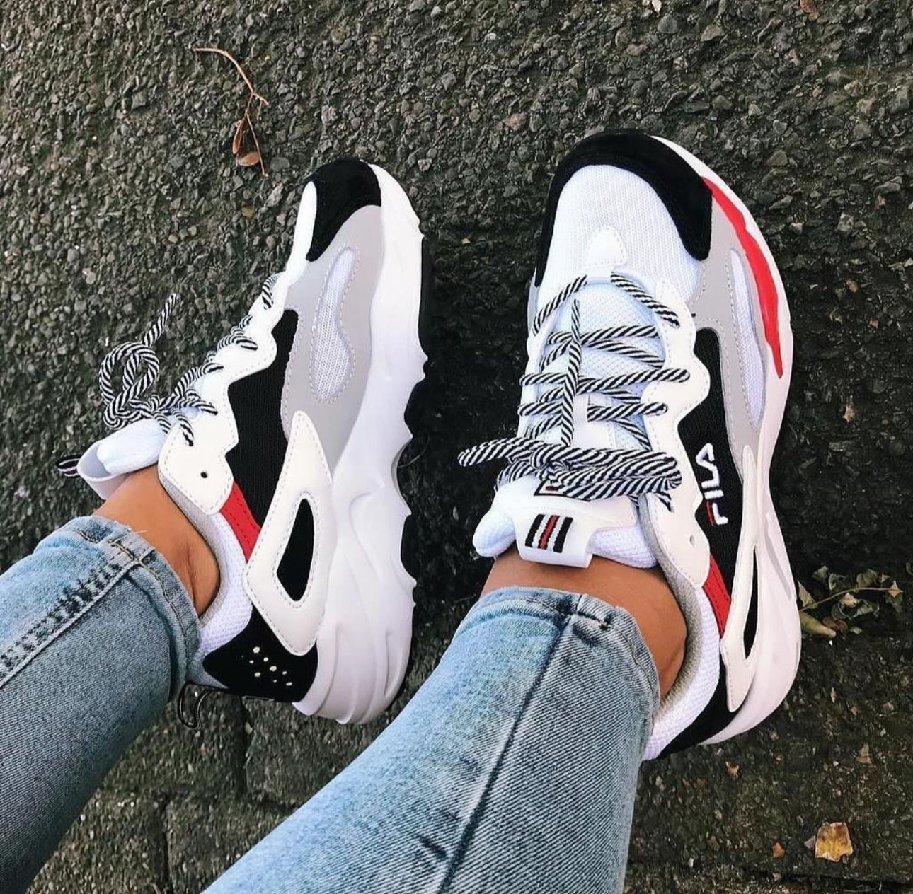 🔥FILA SPORT - RETRO V5 BLANCO - MUJER