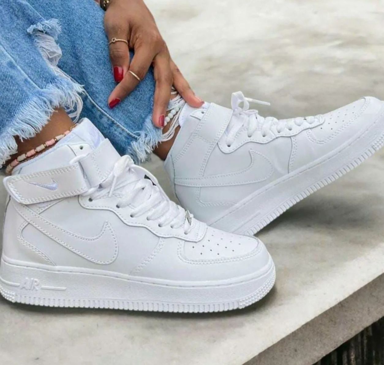 🔥AIR FORCE 1 - MID WHITE - HOMBRE
