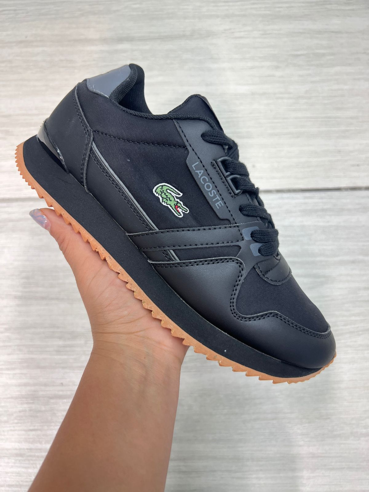 🔥LACOSTE - NEGRO - HOMBRE