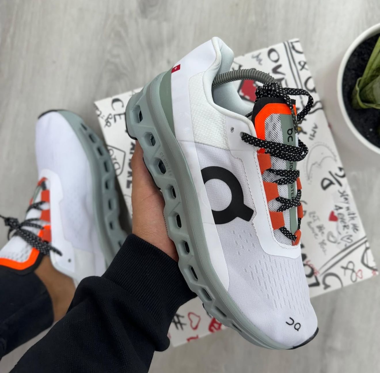 🔥ON CLOUD - CLOUDTEC - BLANCO / GRIS - HOMBRE