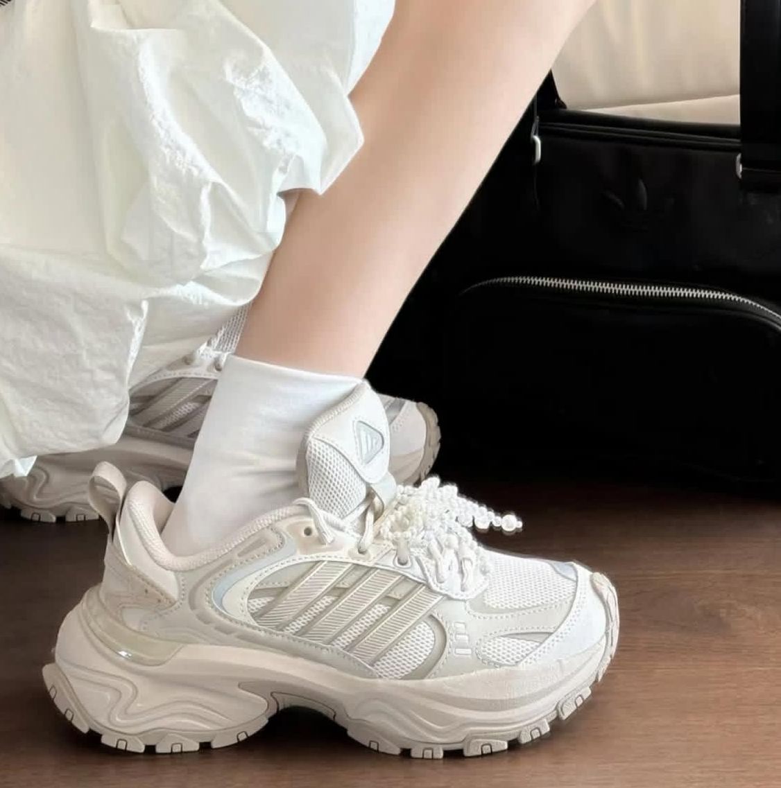 🔥ADIDAS FASHION RUNNER - CREAM - MUJER