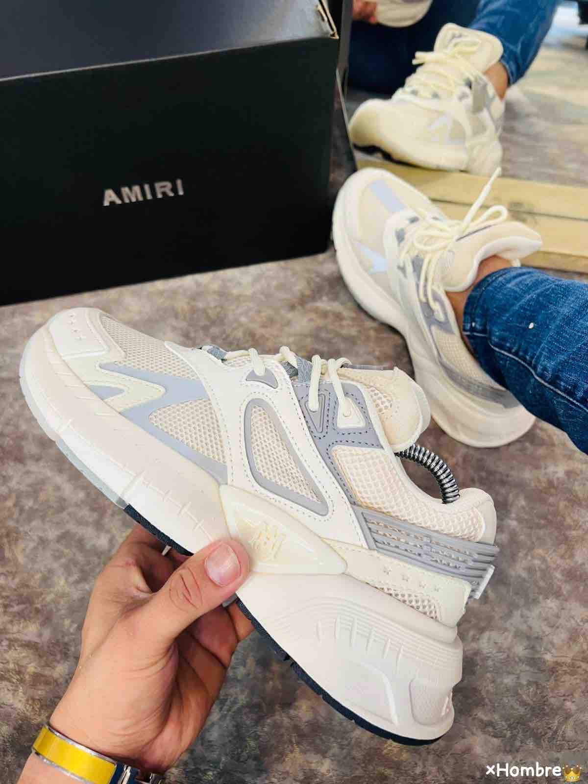🔥AMIRI MA RUNNER - CREAM V2 - HOMBRE