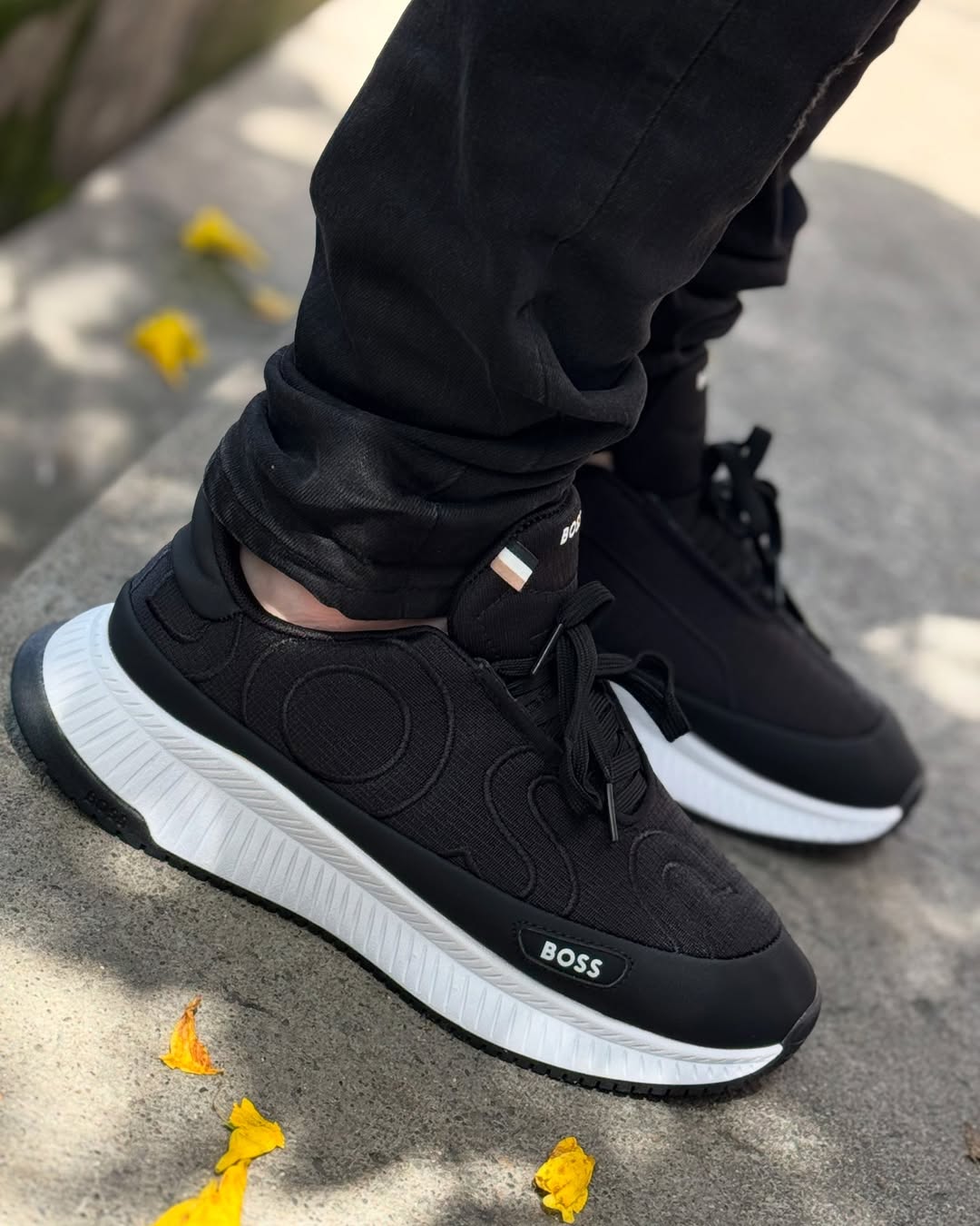 🔥HUGO BOSS HIGH SOLES - NEGRO - HOMBRE