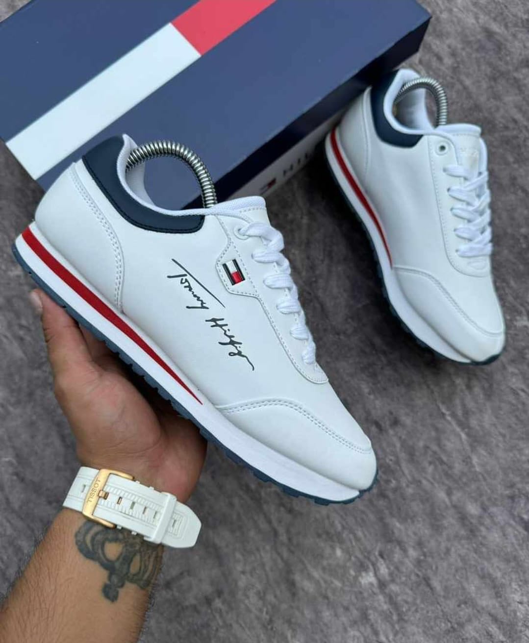 🔥TOMMY H ESSENTIAL - BLANCO TOMMY - HOMBRE