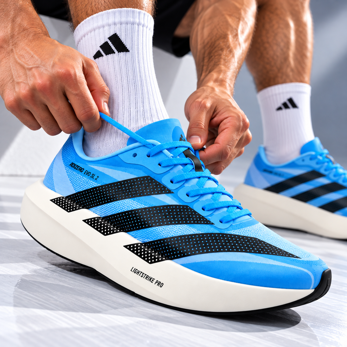🔥ADIDAS ADIZERO EVO SL 2 - AZ0071 - HOMBRE