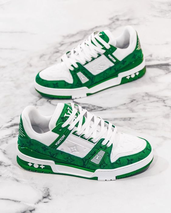 🔥LOUIS VUITTON TRAINER - VERDE- HOMBRE