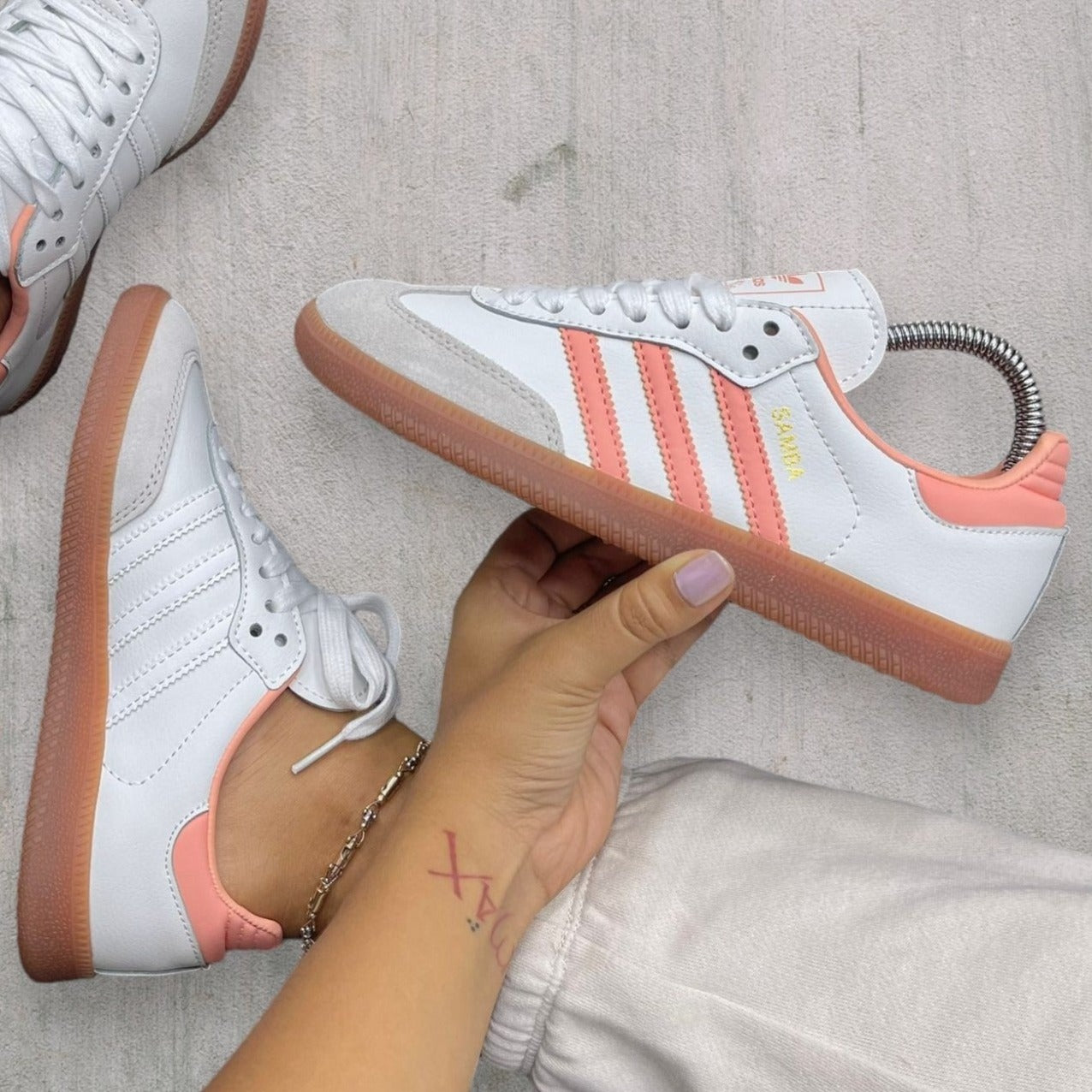 🔥ADIDAS SAMBA - LIGHT PINK - MUJER