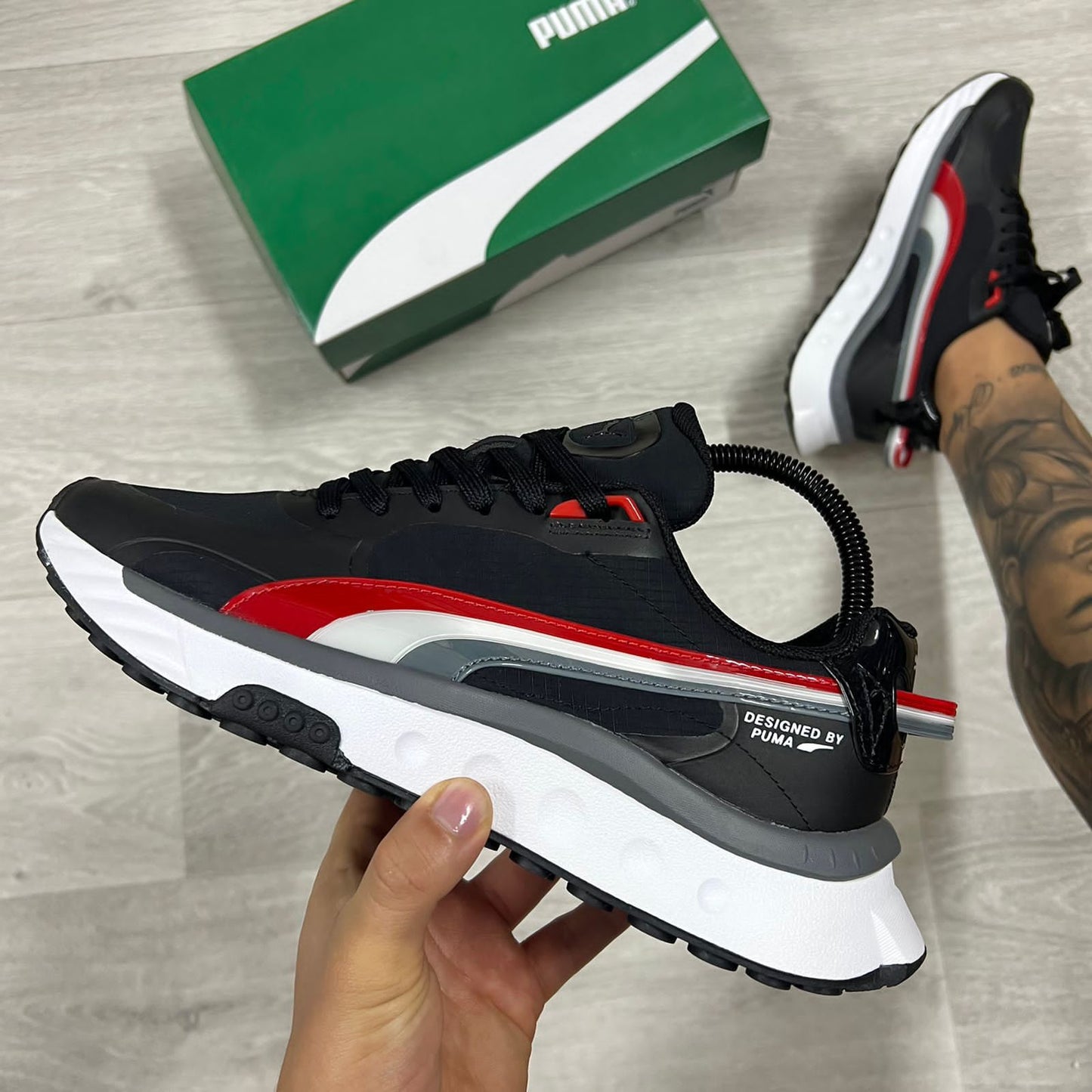 🔥PUMA WILD RIDER- NEGRO - HOMBRE