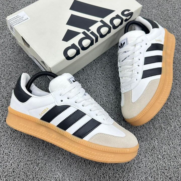 🔥ADIDAS SAMBA HIGH SOLES - CLASSIC WHITE - MUJER
