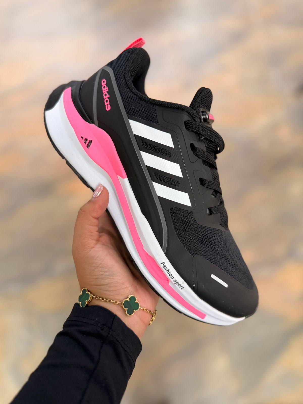 🔥ADIDAS FASHION RUN - BLACK - MUJER