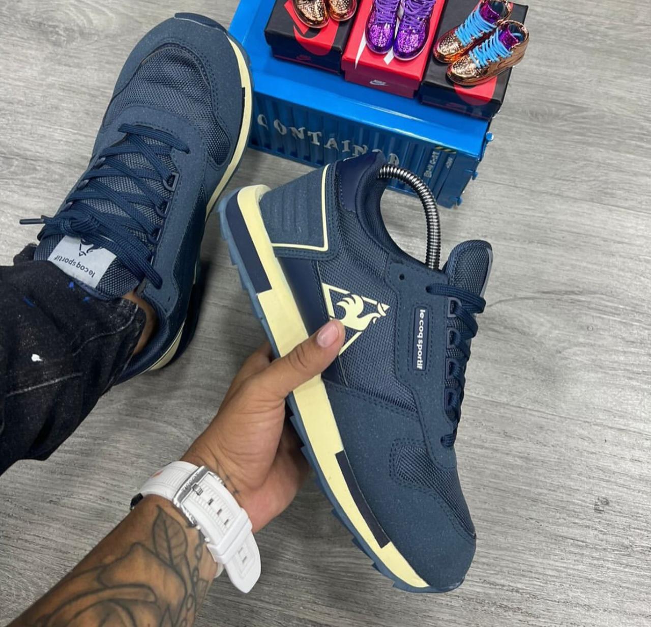 🔥LECOQ RETRO RUNNER - AZUL - HOMBRE