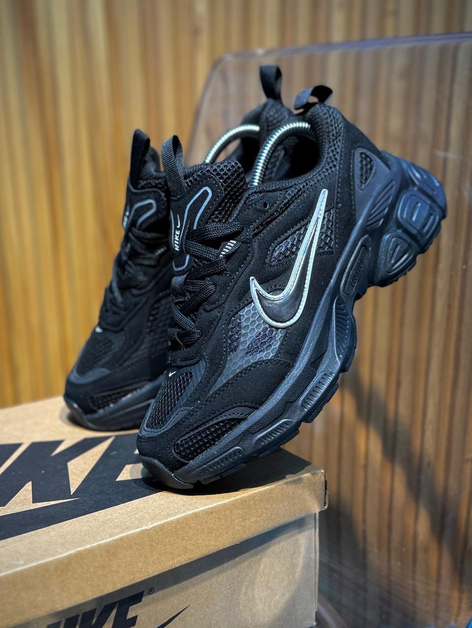 🔥NIKE CUSHLON - T BLACK - HOMBRE