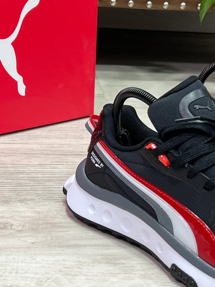 🔥PUMA WILD RIDER- NEGRO - HOMBRE