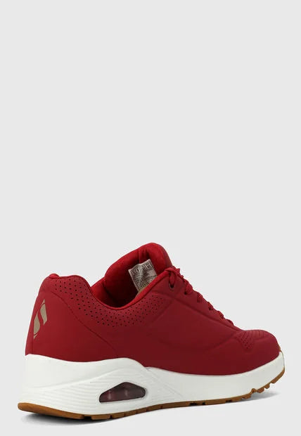 🔥SKECHERS ONE STAND - ROJO - MUJER