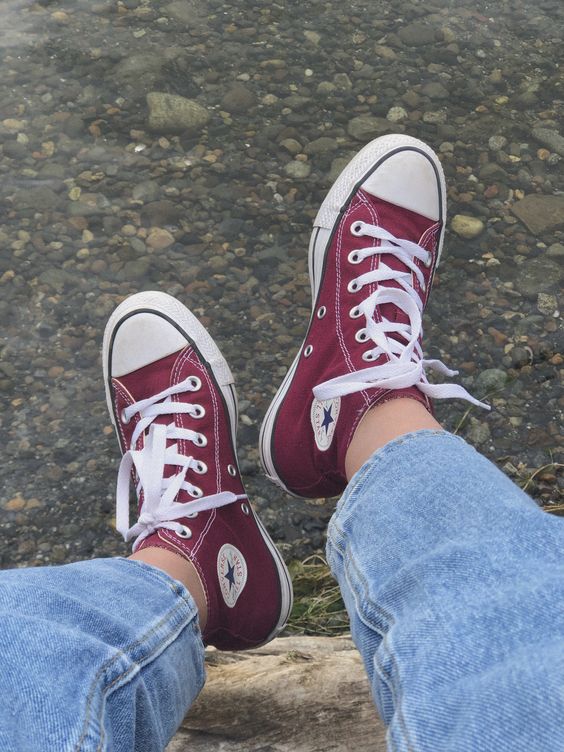 🔥BOTA CHUCK TAYLOR ALLSTAR JUNIOR VINOTINTO
