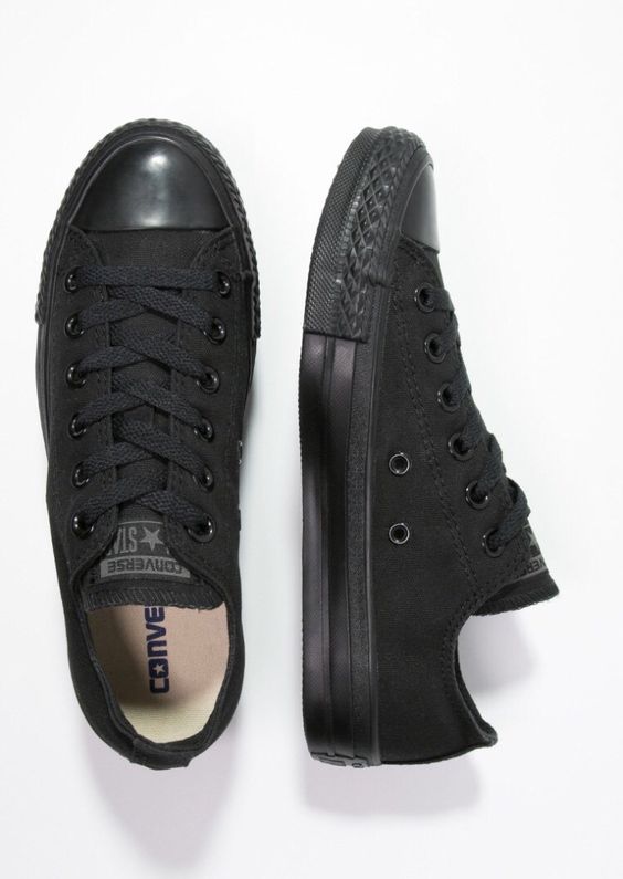 🔥ZAPATO CHUCK TAYLOR ALLSTAR ADULTO TODO NEGRO