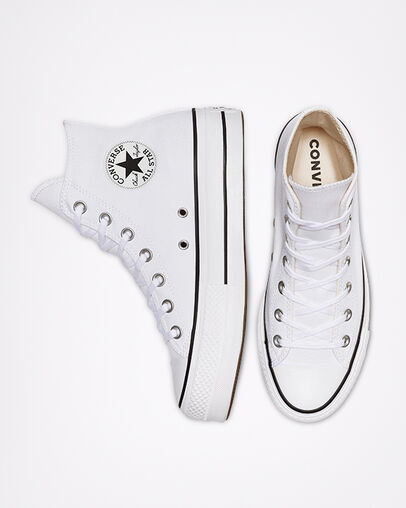 🔥BOTA CHUCK TAYLOR ALLSTAR EN PLATAFORMA BLANCA