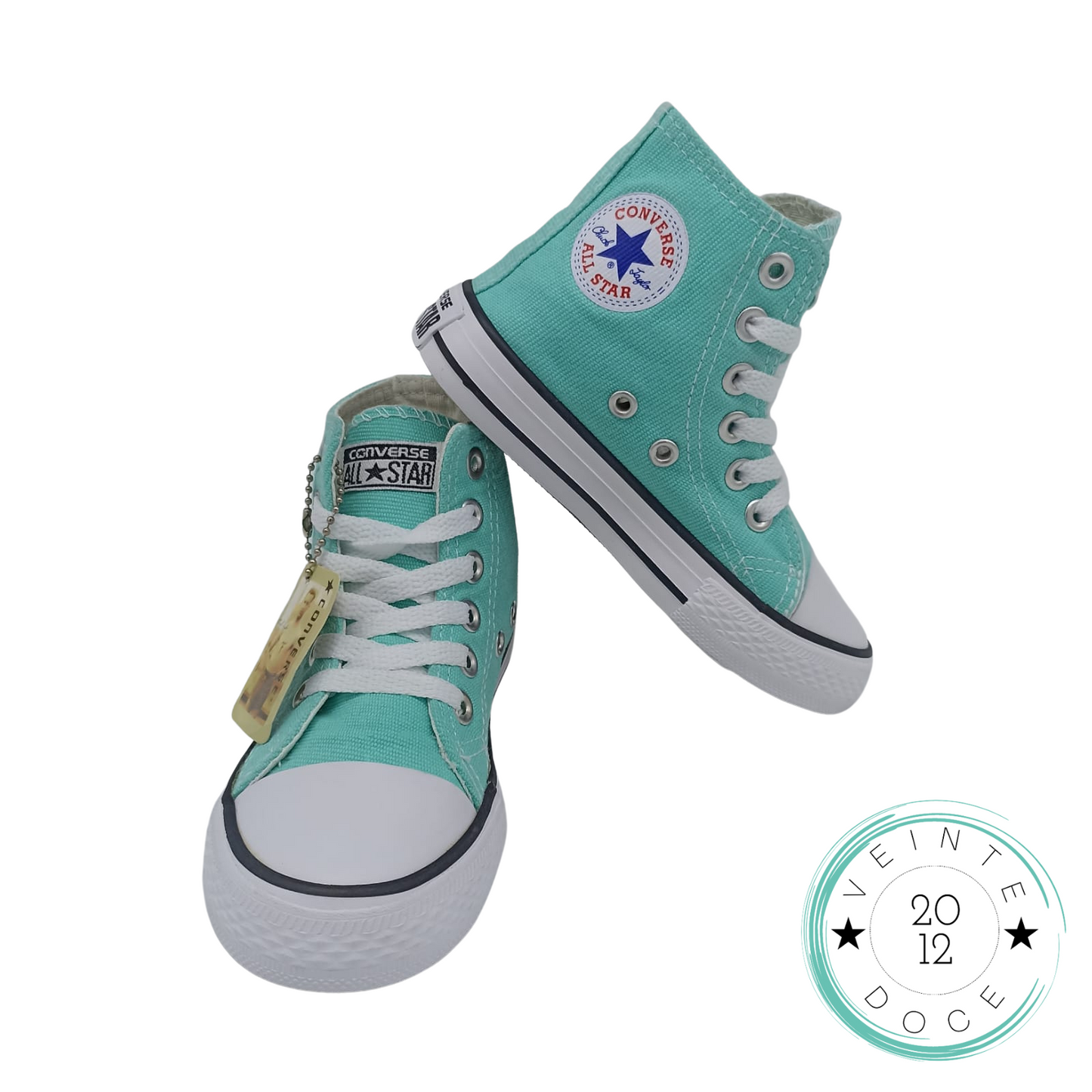 🔥BOTA CHUCK TAYLOR ALLSTAR JUNIOR AGUAMARINA