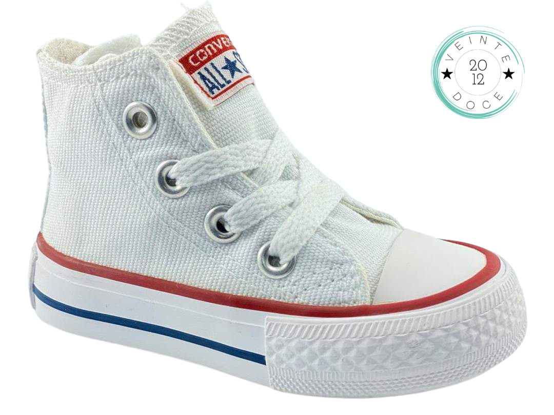 🔥BOTA CHUCK TAYLOR ALLSTAR JUNIOR BLANCO