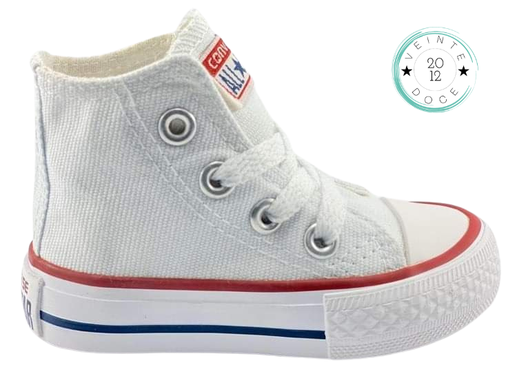 🔥BOTA CHUCK TAYLOR ALLSTAR JUNIOR BLANCO