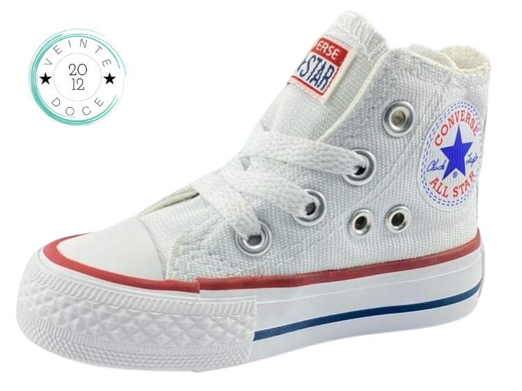 🔥BOTA CHUCK TAYLOR ALLSTAR JUNIOR BLANCO