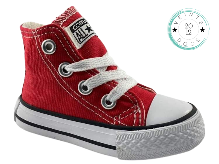🔥BOTA CHUCK TAYLOR ALLSTAR JUNIOR ROJO