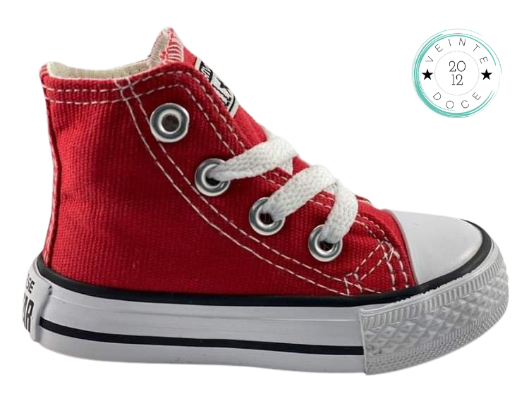 🔥BOTA CHUCK TAYLOR ALLSTAR JUNIOR ROJO