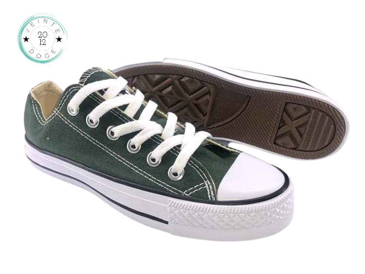 🔥ZAPATO CHUCK TAYLOR ALLSTAR ADULTO VERDE MILITAR
