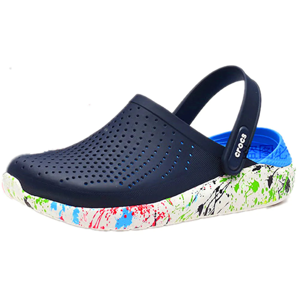 🔥Crocs LiteRide - Azul Suela Diseño - Hombre