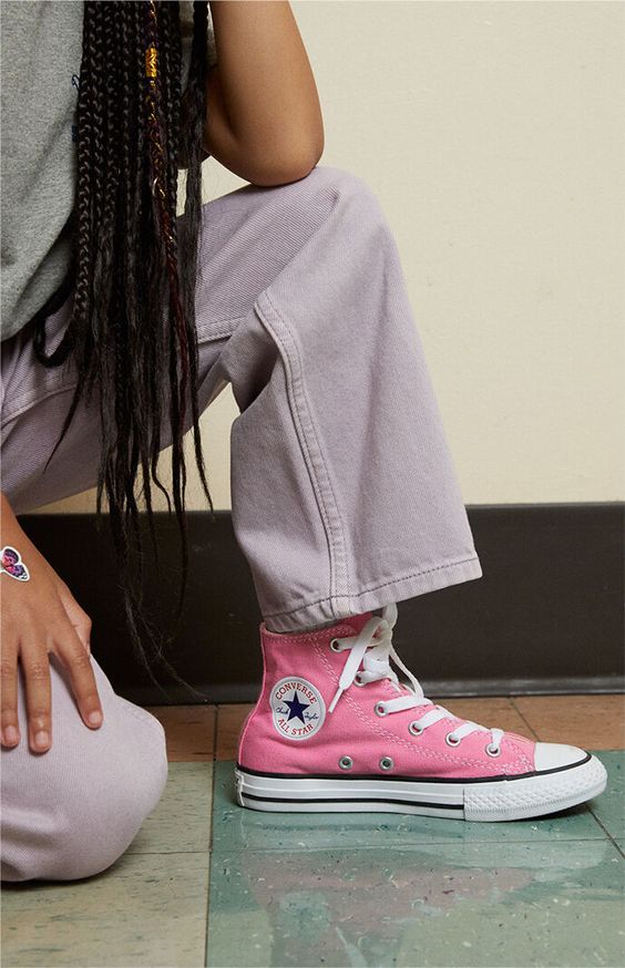🔥BOTA CHUCK TAYLOR ALLSTAR JUNIOR ROSA