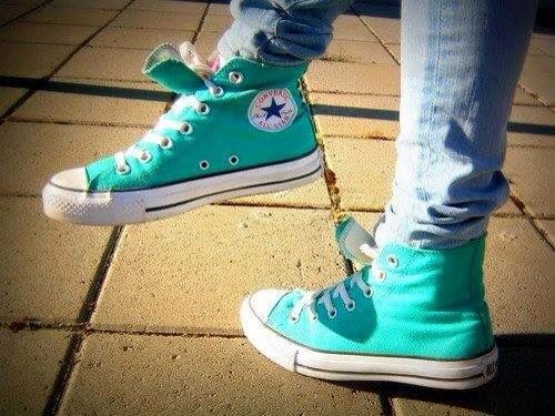 🔥BOTA CHUCK TAYLOR ALLSTAR JUNIOR AGUAMARINA