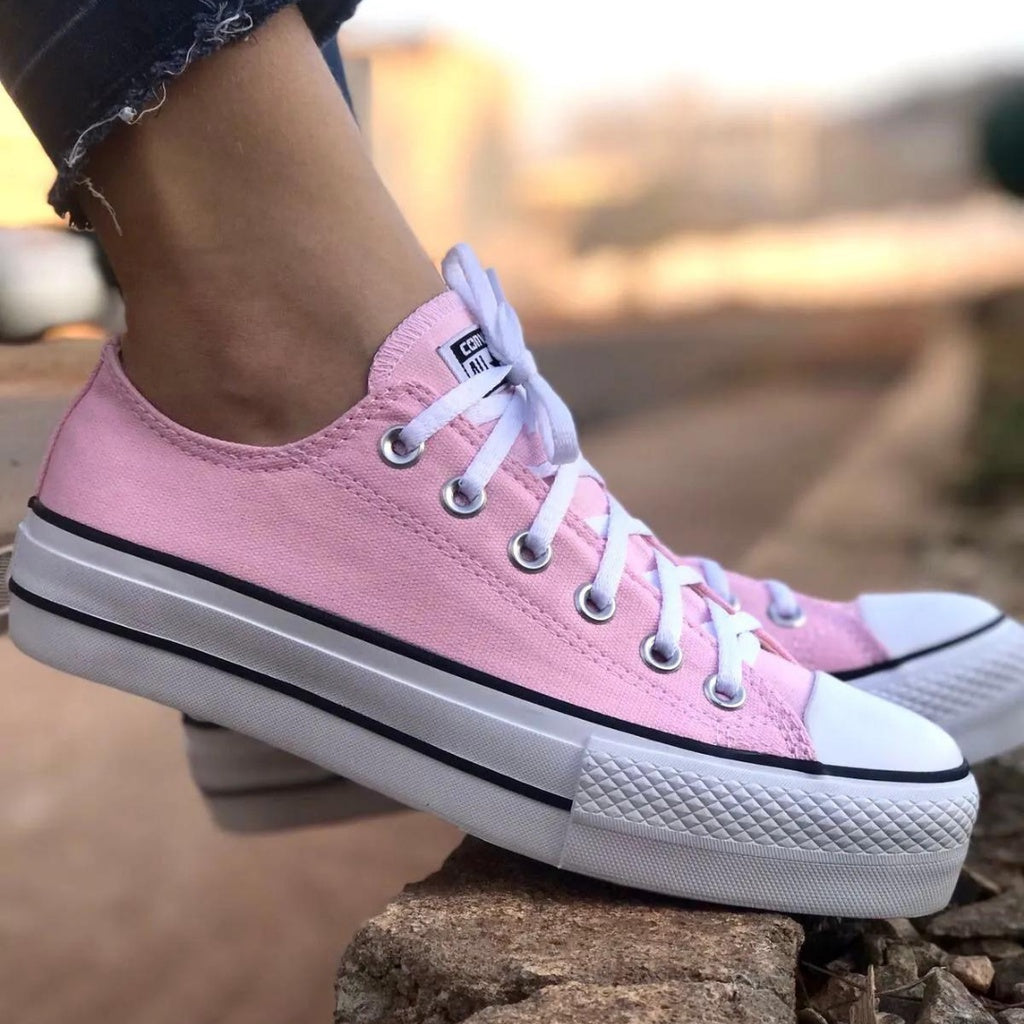 All star plataforma rosa best sale