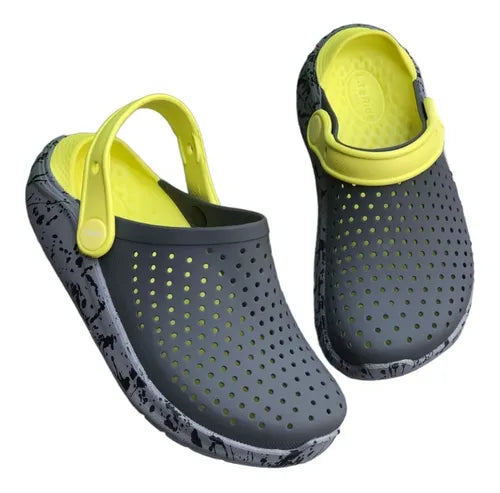 🔥Crocs LiteRide - Verde Suela Diseño - Hombre