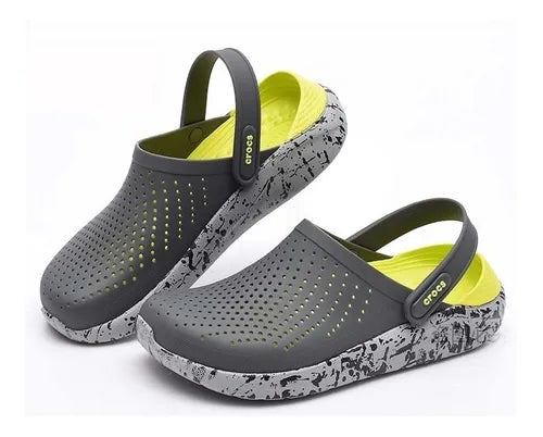 🔥Crocs LiteRide - Verde Suela Diseño - Hombre