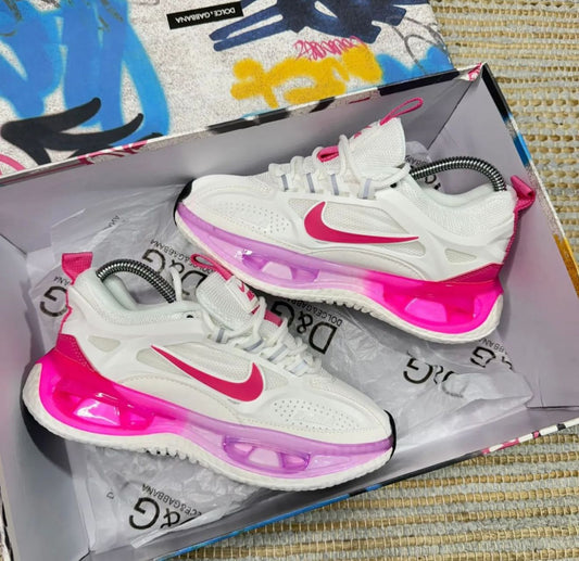 🔥NIKE BAILLELI  - BLANCO / FUCSIA - MUJER