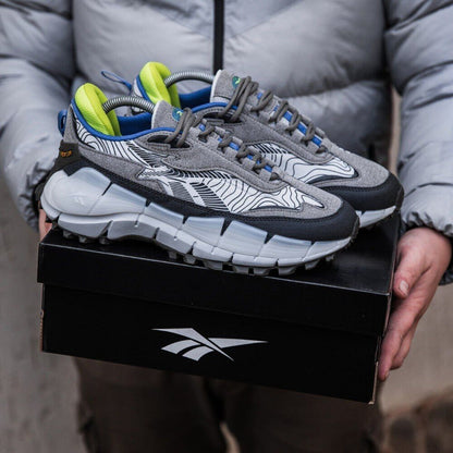 🔥REEBOK ZIG KINETICA 2.5  - GRIS NEON - HOMBRE