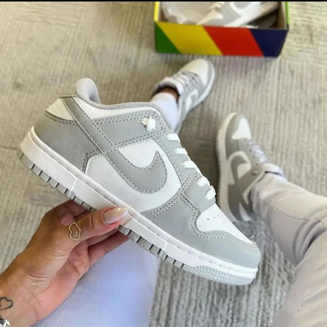 🔥NIKE DUNK LOW - GRAY - MUJER