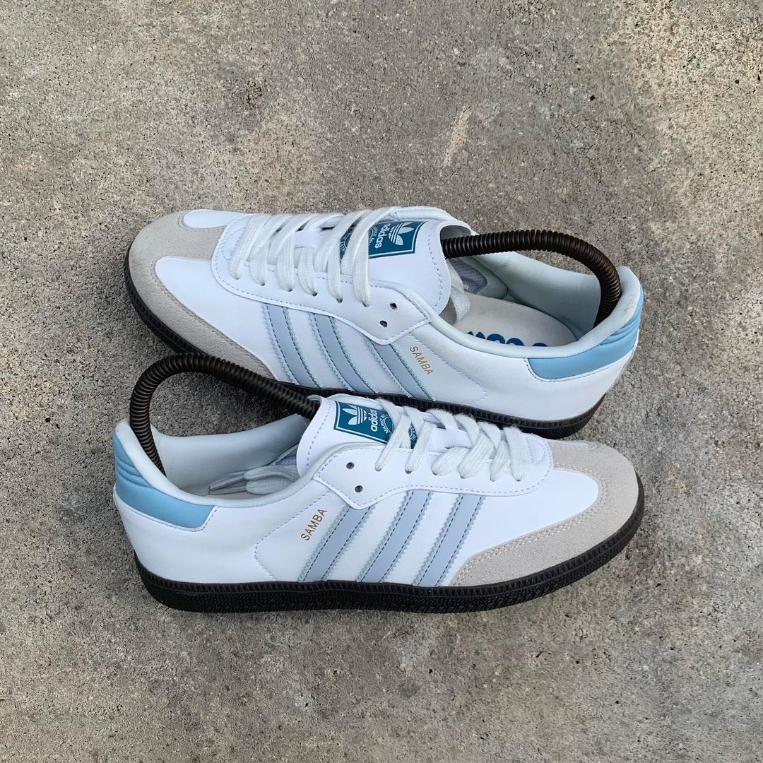 🔥ADIDAS SAMBA - SKY BLUE -  MUJER