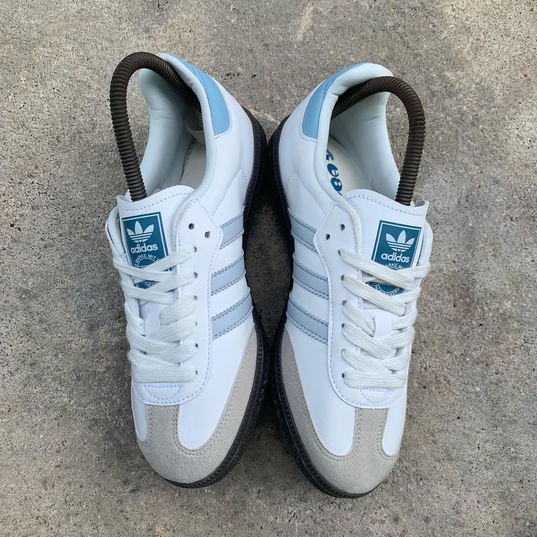 🔥ADIDAS SAMBA - SKY BLUE -  MUJER